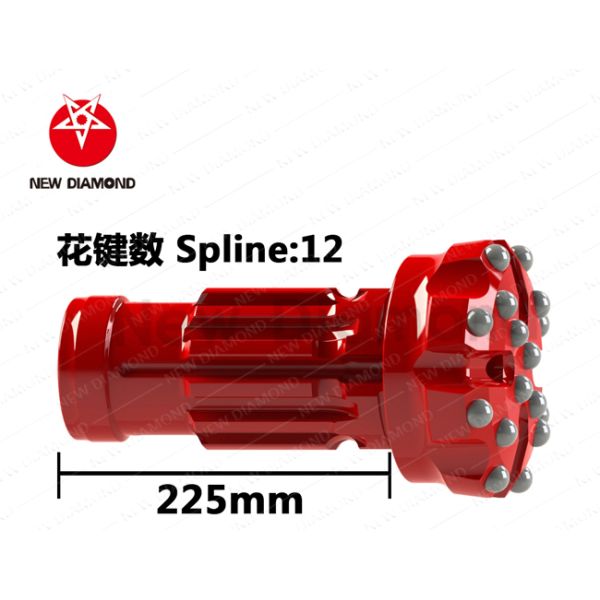 Cemented Carbide Steel Tapered Button Bits High Drilling Efficiency Long Life Span