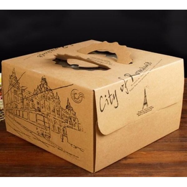 Cheap Custom Cupcake Handle Box Cake Boxes Wholesale,Take Away Birthday Cake Boxes Cardboard Boxes Cake Boxes bagplastic