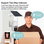 4G Solar Powered Surveillance Cameras PIR 3MP PTZ LTE Cellular Security Camera