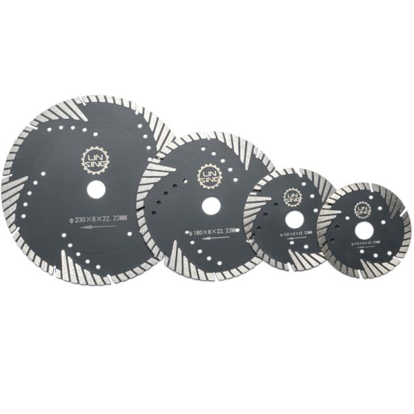 Hot Pressed Diamond Turbo Saw Blade for Slant Protection Teeth Advantage Fast Cutting