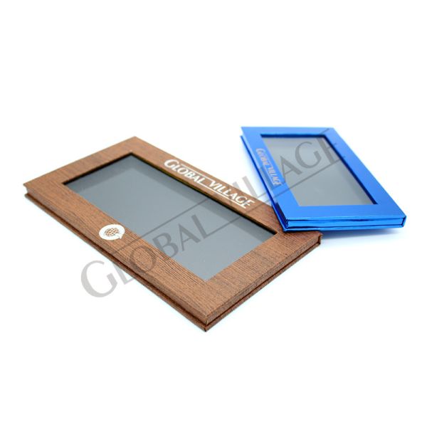 Wooden Paper Empty Magnetic Palette Acrylic Window Cardboard Eyeshadow Palette