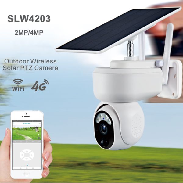 Small Size Solar Wifi Camera HD 2MP/4MP 4G Solar Security Camera With 2 Installation Methods