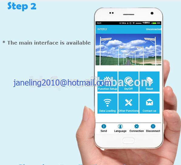 15 Watt Solar Garden Light with Mobile Bluetooth Control solar energy LED street lamp 30W solar PV solar street lights