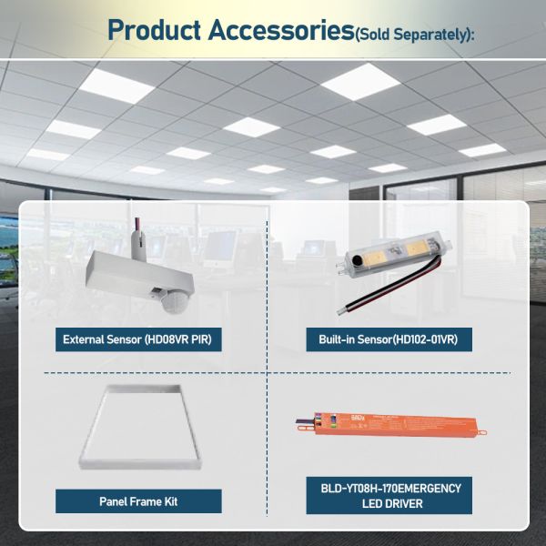 CCT Selectable Dimmable Eco LED Panel Light Super Slim 40W 60W 130lm/W Commercial Panel Backlit Light