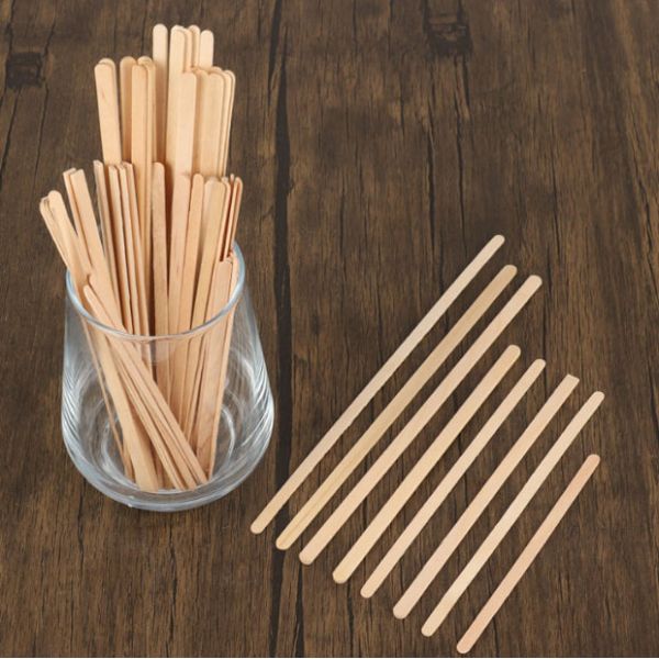 Large Disposable Wooden Coffee Stir Sticks 5.5 Inches