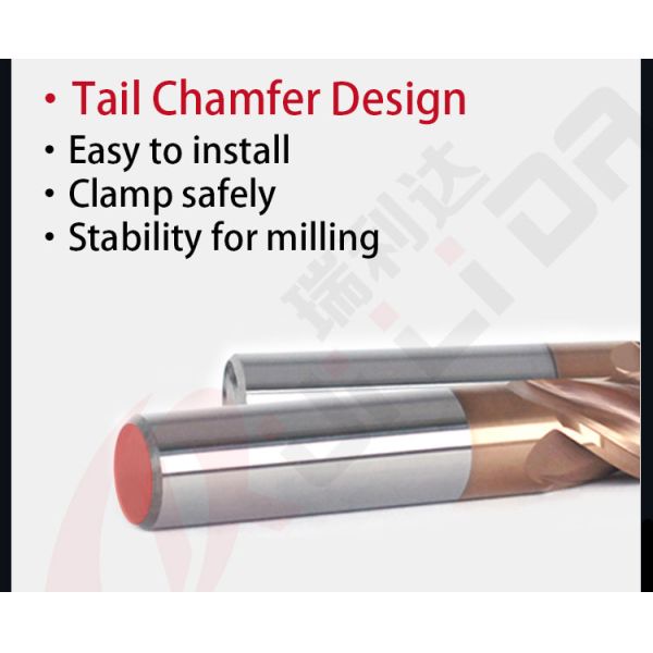 Bull Endmill 4 Flutes Solid Carbide Corner Radius End Mills HRC55