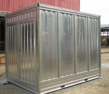 Scale Medium Duty 2m 3m 4m 5m 6m Galvanized Steel Mobile Portable Self Storage Box Container for Sortage Usage