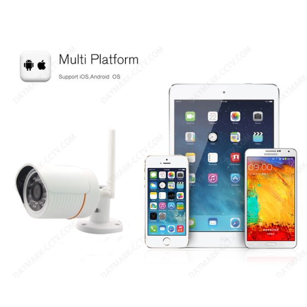 Outdoor waterproof ir long range wireless camera support p2p