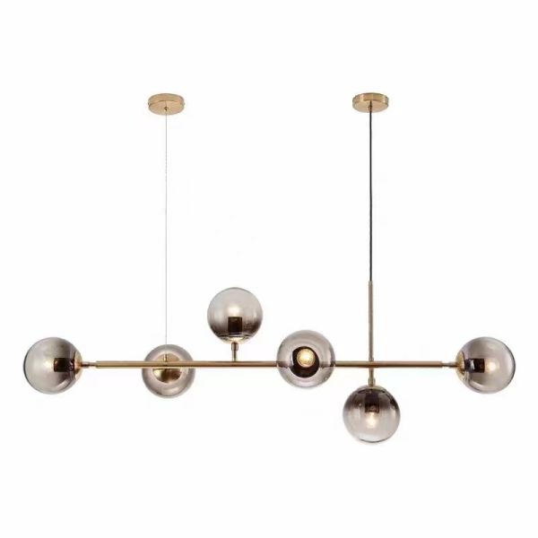 240V Modern Led Pendant Lights , Circular Glass Pendant Light Multiapplication