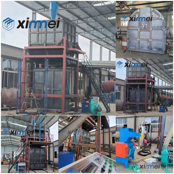 Customizable Rebonded Foam Machine For 15m³ Stirring Volume Capacity Recycled Sponge Foam Products