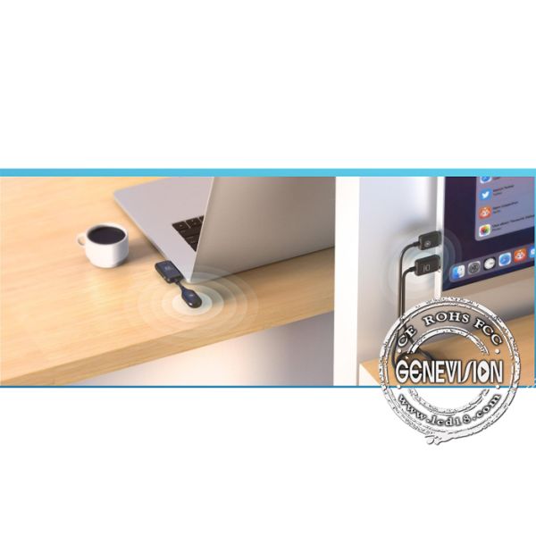 Wireless USB C to HDMI Dongle Screen Sharing Miracast Tool for Touch Screen Smart Board TV Monitor