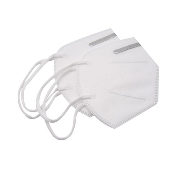 Earloop Disposable KN95 Mask 100% Latex Free Alminium Strip Nose Bar Odorless