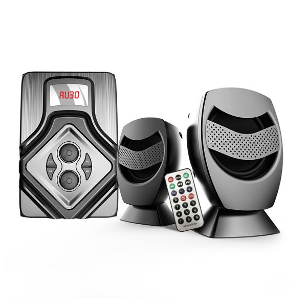 Professional BT Computer Subwoofer 2.1 Speaker with Display Screen and Bass Unit