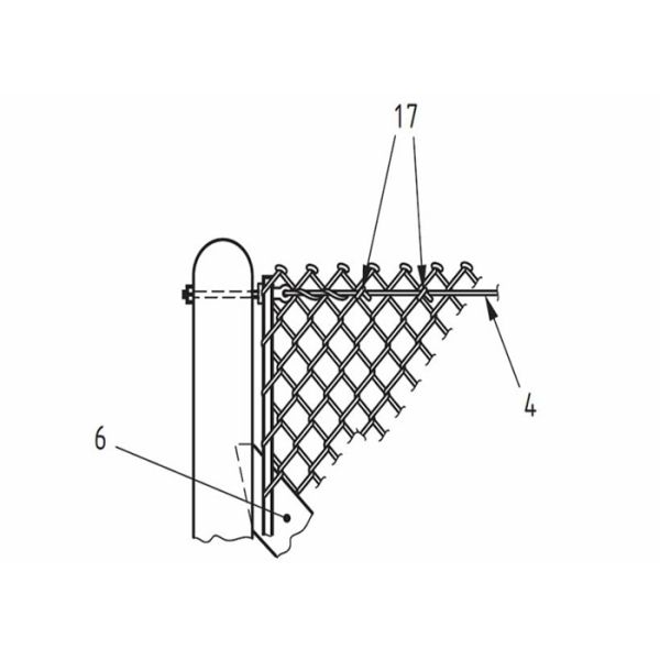 25-100mm Chain Link Wire Mesh / 25m Diamond Chain Link Fence For Garden