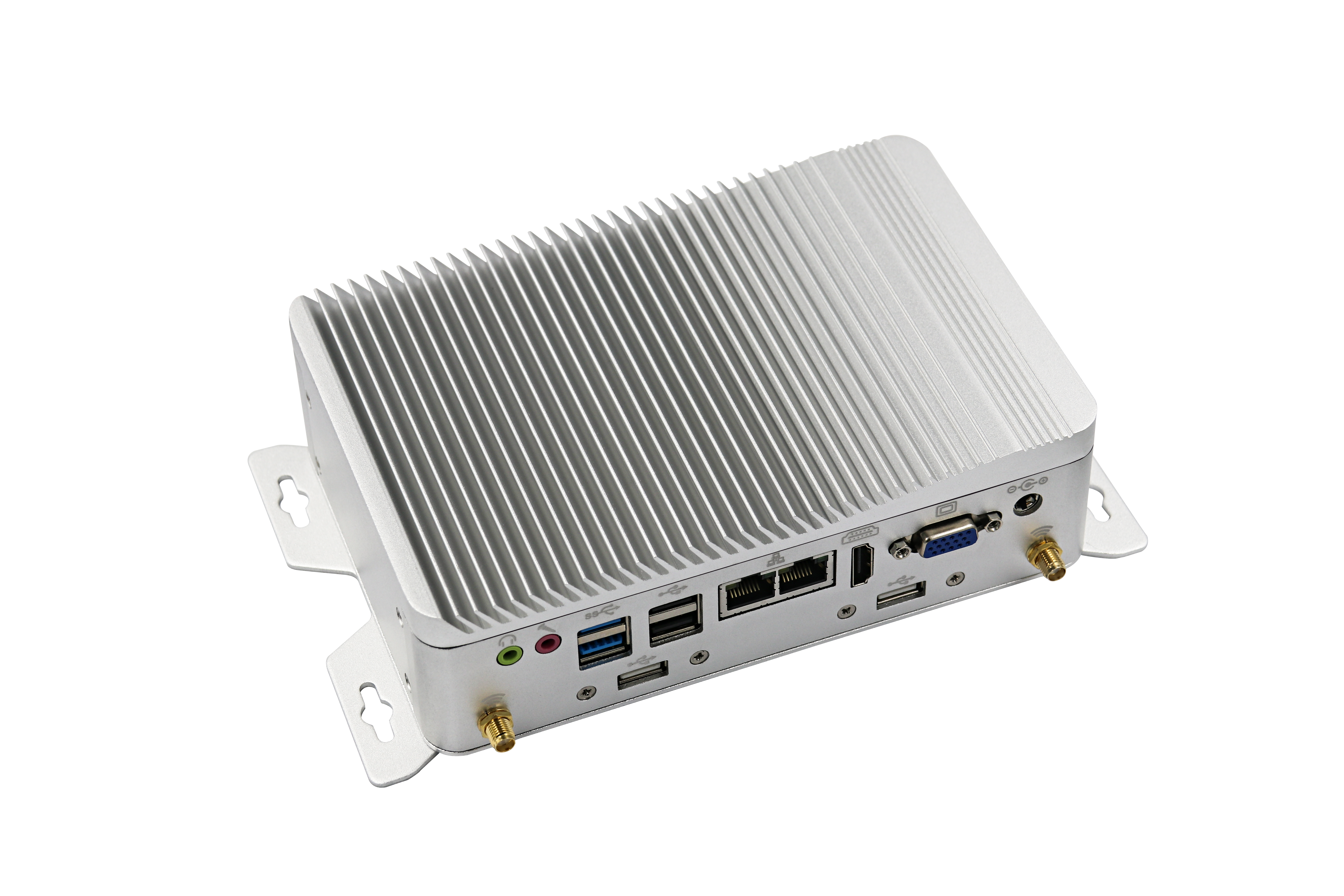 Fanless Compact Industrial Mini PC Embedded Computer 4G Intel I3 6157U Skylake