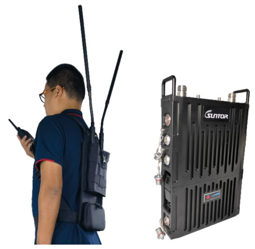 MB33 Backpack Individual Mesh Network Radio 30KM 30W Wireless Self Organizing Network Radio