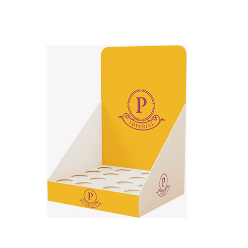 Corrugated Cardboard Counter Display Stands Display 4C Printing 320mmx210mm