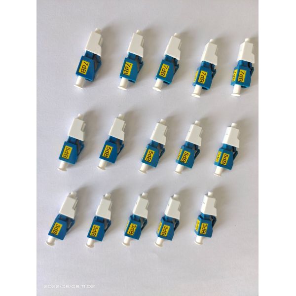 High Return Loss Optical Fixed Attenuator 3 5 7DB M-F LC-UPC Attenuator