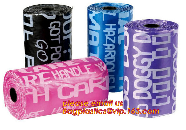 Heavy Duty Custom Biodegradable PE Dog Poop Pet Waste Bags with Disenpser, biodegradable dog poop corn bags with dispens