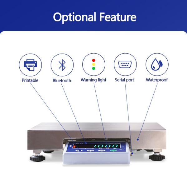 SOHE ATJ 30kg Three Color Alarm Electronic Industrial Weighing Scales Platform Maximum Range