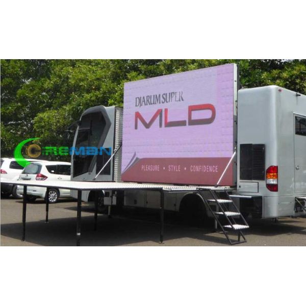 P8 SMD RGB Mobile Digital Billboard MBI5153 5124 IC Graceful Concise Appearence