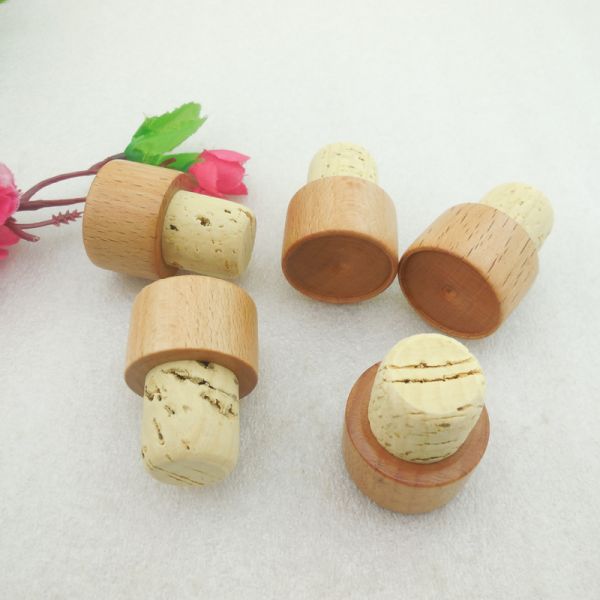 Pilfer Proof Soft Wood Corks,Wooden Beer Bottle Stopper Leakproof