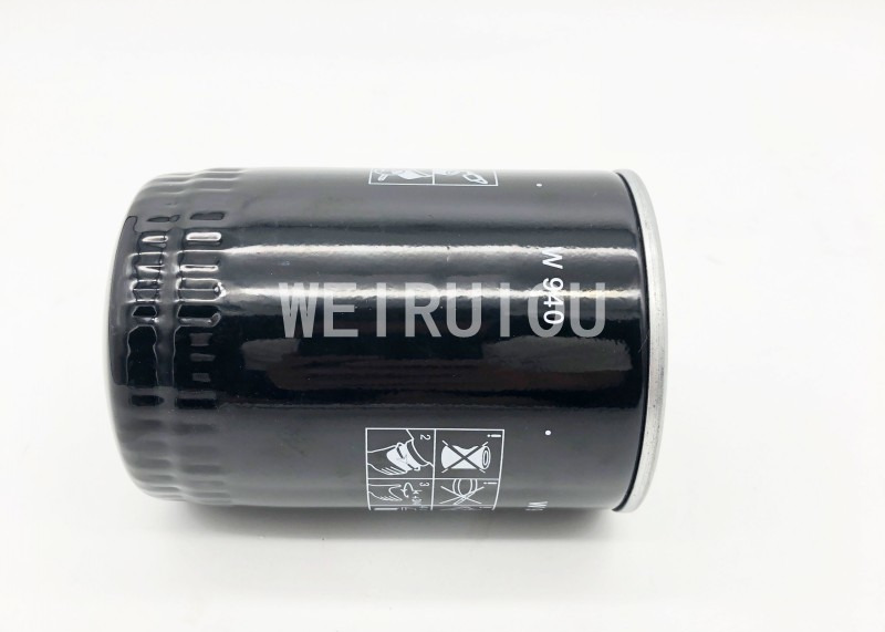 Screw Air Compressor Lube Oil Filter 21um Spin On Fuel Filter W940/1 W940