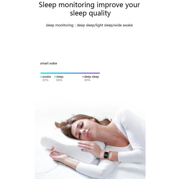 1.3in NFC Sport Smart Watch Multiple Motion Mode 180mAh Dual PPG