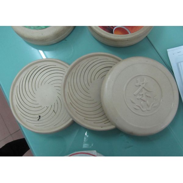 White Thermoforming Pulp Paper Products Holding Tea Use Custom