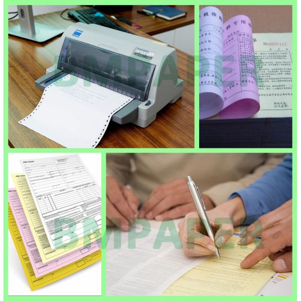 65gsm 75gsm Carbonless NCR Computer Printing Paper For Waybill 77 x 110cm