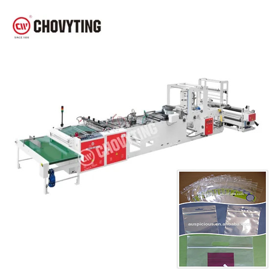 China Automatic PE LDPE Slider Zipper Bag Making Machine 100PCS/Min wholesale