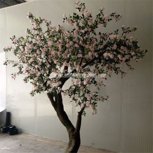 China Pink Standard Rose Artificial Flower Tree 2m Height Environmental Protection wholesale