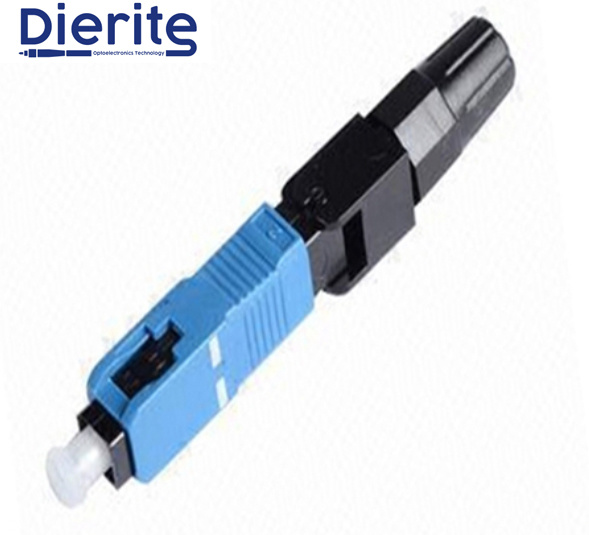 Sc Upc Fiber Optic Cable Connector 0.9 2.0 3.0mm Pre Polished Ferrule Field Assembly Connector