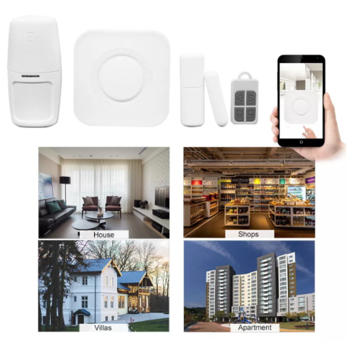 Glomarket WIFI Tuya Smart Home Security Alarm Siren System Wireless Fire Burglar