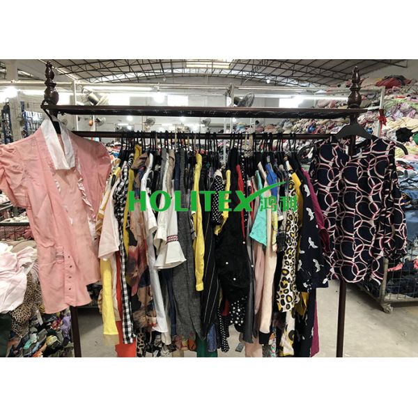 Wearable Second Hand Summer Clothes , British Style Used Womens Cotton Blouses