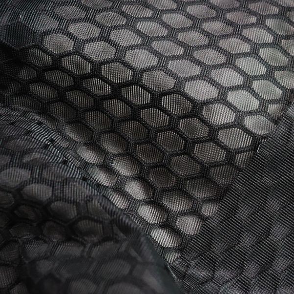 100% Polyester Mesh Fabric Knitted Airmesh Breathable Spacer Mesh Fine Black Mesh Fabric