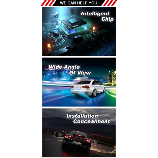 High Sensitivity Car Rear View Parking System Parking Assist Camera Low Power Consumption