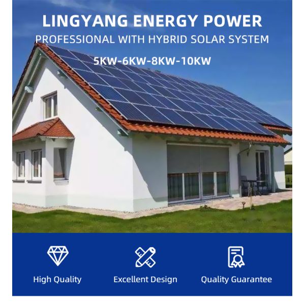 Hybrid Solar Panel Power System Portable Power Lead Aid Battery Kit 5KW