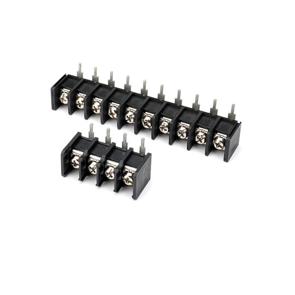 PCB Barrier Terminal Screw Connector Block 9.52mm Pitch 1*10P Right Angel M4 Steel