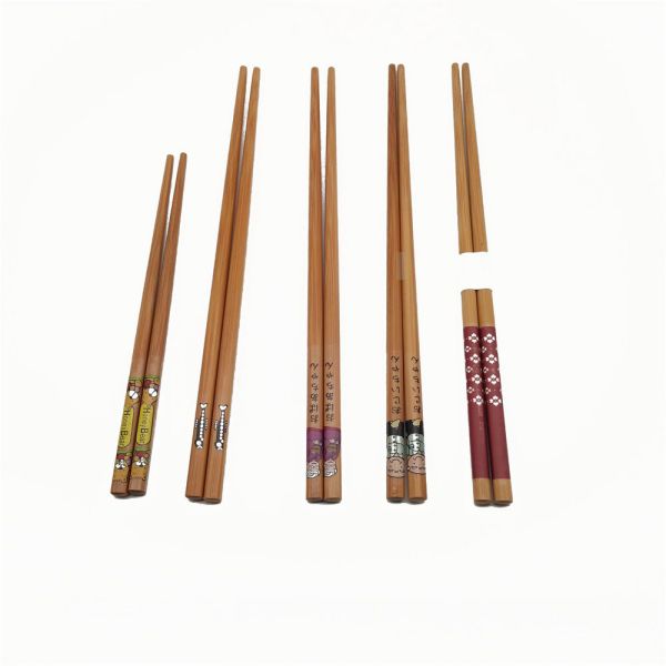 24cm Biodegradable Reusable Bamboo Chopsticks Chinese Individual Package
