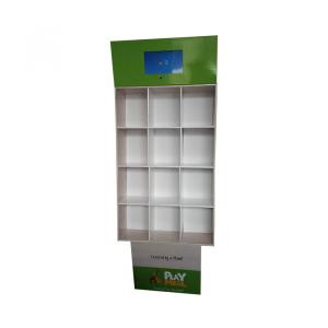 China Plastic Hooks 4C CMYK 350g CCNB Cardboard Counter Display wholesale