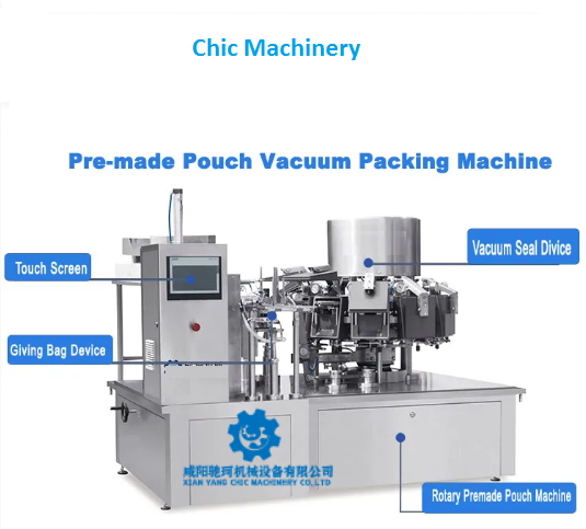 Professional Vacuum Packaging Machine for Meat Nuts and Vegetables 10g-200g Weighing Range