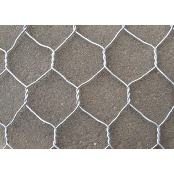 BWG16 Galvanized Hexagonal Wire Mesh , W1m Rabbit Wire Netting