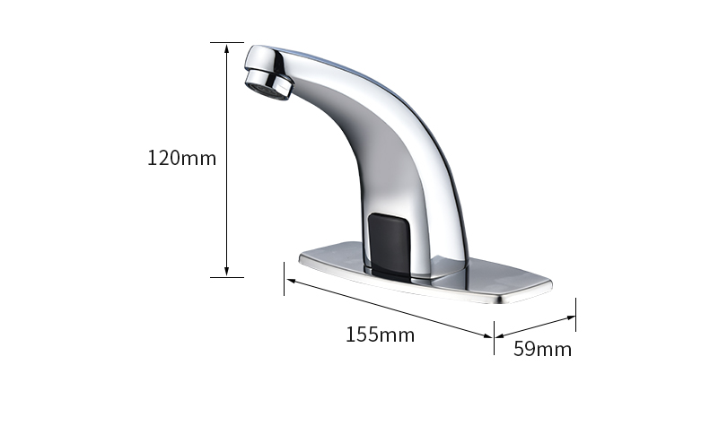 Full Copper OEM Infrared 35mm Automatic Induction Faucet