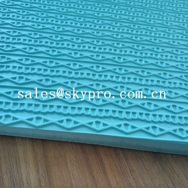 High density rubber sheet for shoe 3D pattern recycle eva shoes sole material