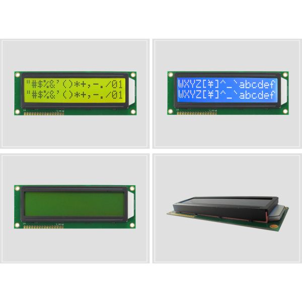 LCD 16x2 Alphanumeric Display 16 PIN Flexible LCD Modules With Multi Color Backlight