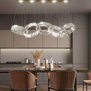 China Ceiling Crystal Nimbus Ring Chandelier 99W LED High Bearing Capacity wholesale