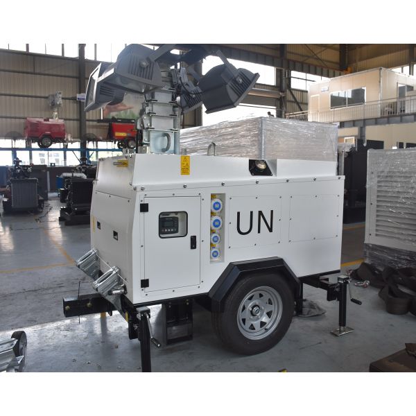 Diesel Fuel Mitsubishi Road Portable Generator Light Tower 9m Diesel Light Plant Generator 10kw