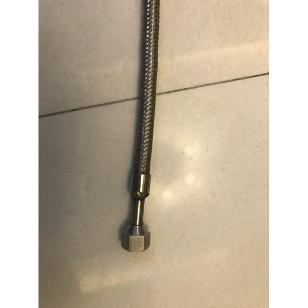 Gas tube 304 accordion pipe bellows separator three way cock tube tap