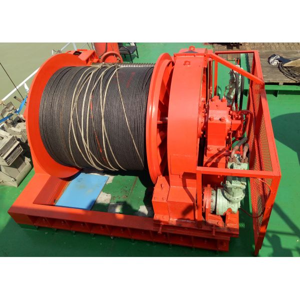 50ton High Power Winch With Spooling Device Hydraulic Grooved Drum